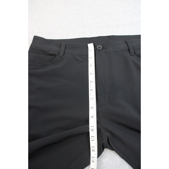 Izod Golf Pants Mens Size 34X34 Black Z Series Flat Front Mid Rise With Pockets - Picture 8 of 9